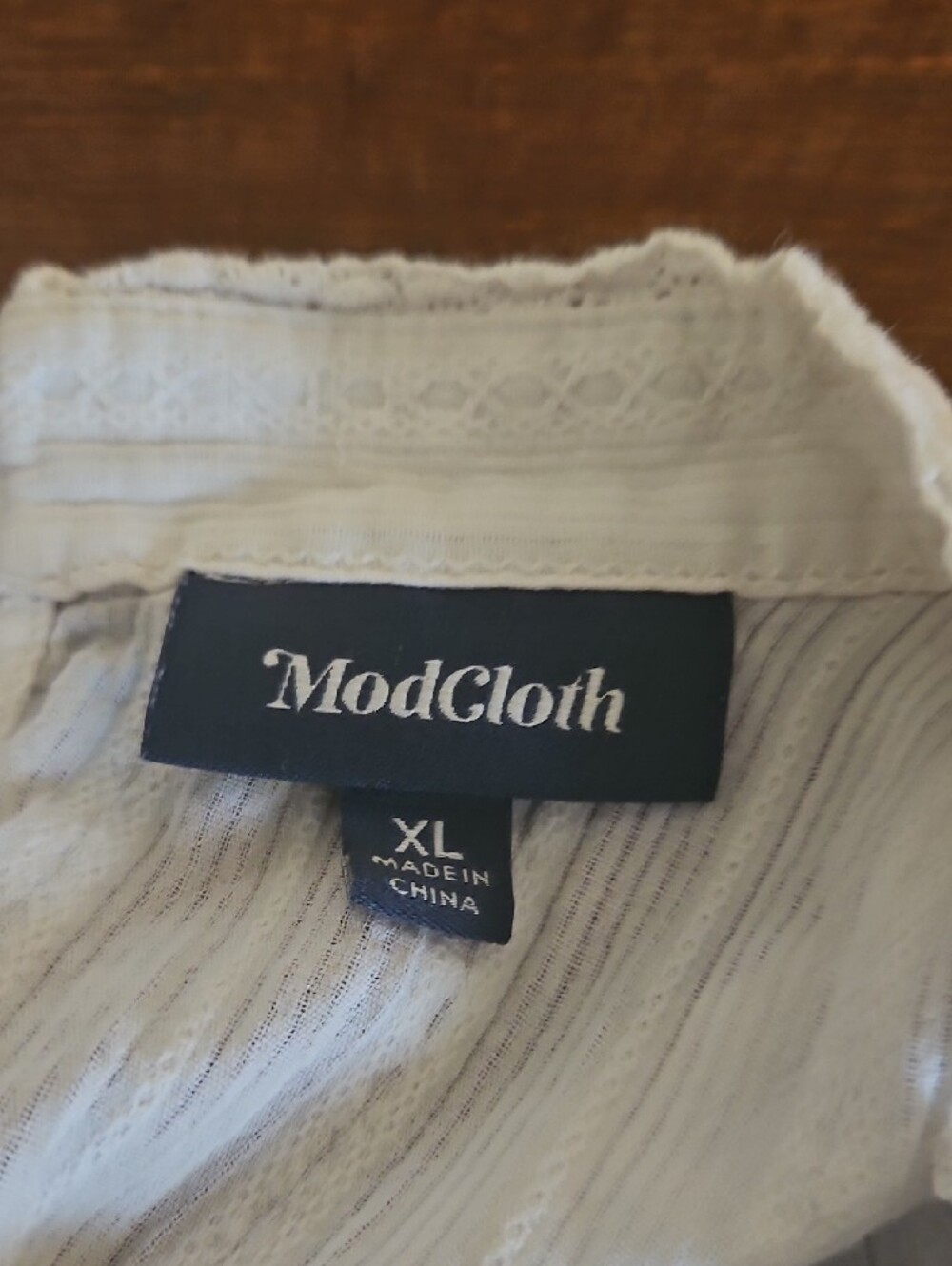 Modcloth White Sleeveless Top - Picture 5 of 6